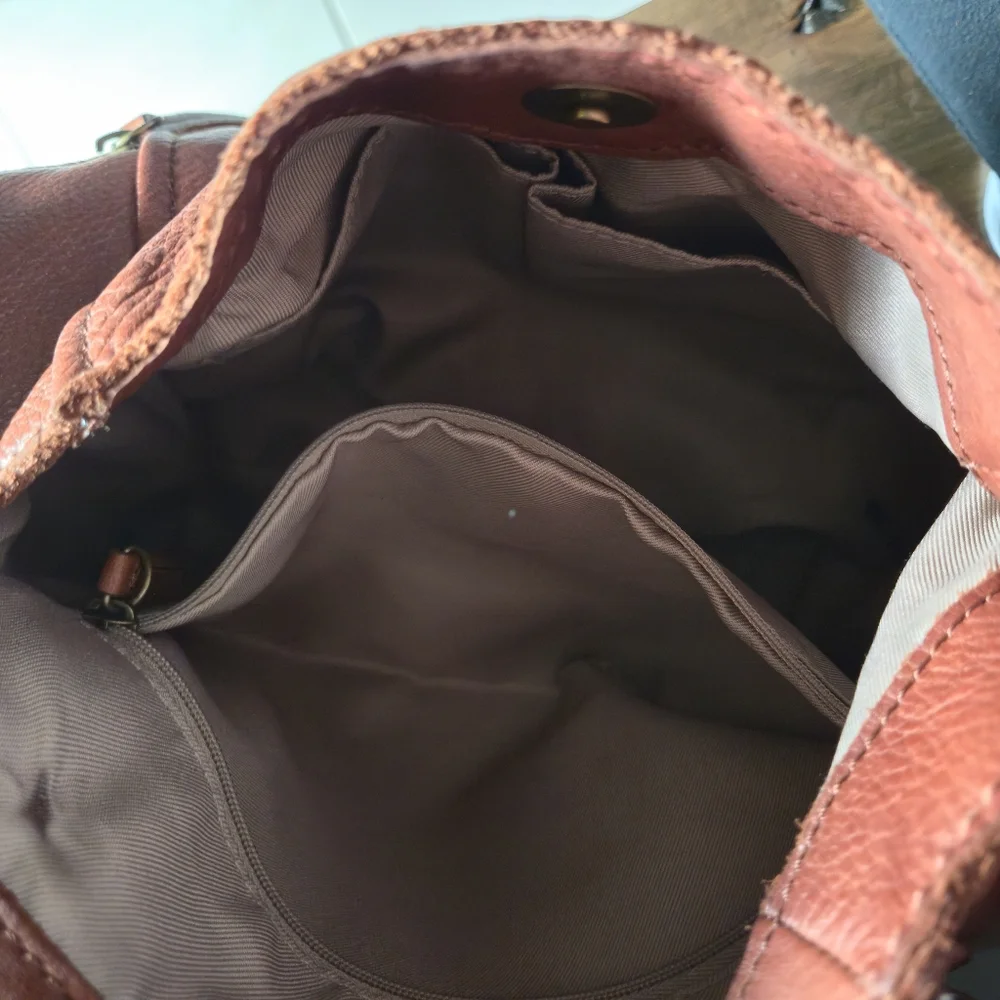 American Leather Brown Hobo Bag